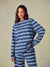 CLASSIC COTTON DAILY STRIPE LONG SLEEVE - HAMMOCK