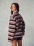 MICROFLEECE STRIPE HALF ZIP - DRIFTWOOD