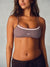 AERALINE™ BREATHE GINGHAM LAYER BASE BRA - DRIFTWOOD