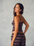 STRETCH COTTON ESSENTIAL STRIPE CAMI - DRIFTWOOD