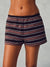 HEAVY COTTON EASY STRIPE SHORTS - DRIFTWOOD