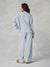 WAFFLE LOUNGE DRAWSTRING STRAIGHT LEG PANTS - PALMETTO