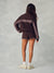 NYLON TRACK GINGHAM 90'S SHORTS - DRIFTWOOD