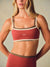 SPORTBODY® SPORTY STRAP BRA - SWEET TEA