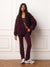 MIDWEIGHT SWEATS STAPLE UNIFORM OVERSIZED ZIP HOODIE - BERET(PURPLE)