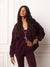 MIDWEIGHT SWEATS STAPLE UNIFORM OVERSIZED ZIP HOODIE - BERET(PURPLE)