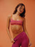 AERALINE™ BREATHE STRIPE BASE BRA - HEATWAVE