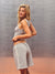 STRETCH COTTON ESSENTIAL SET SCOOP V TANK - RACQUET