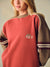 MIDWEIGHT SWEATS STAPLE CONTRAST BAND CREWNECK - SWEET TEA