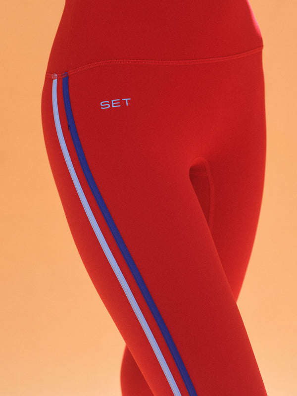 SPORTBODY® SPORTY DUO STRIPE LEGGINGS - VESPA