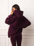 MIDWEIGHT SWEATS STAPLE UNIFORM OVERSIZED ZIP HOODIE - BERET(PURPLE)