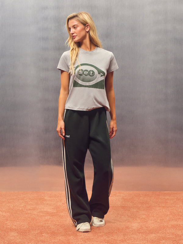 CLASSIC COTTON DAILY TENNIS CLASSIC TEE - FOG HEATHER GREY