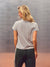 CLASSIC COTTON DAILY TENNIS CLASSIC TEE - FOG HEATHER GREY