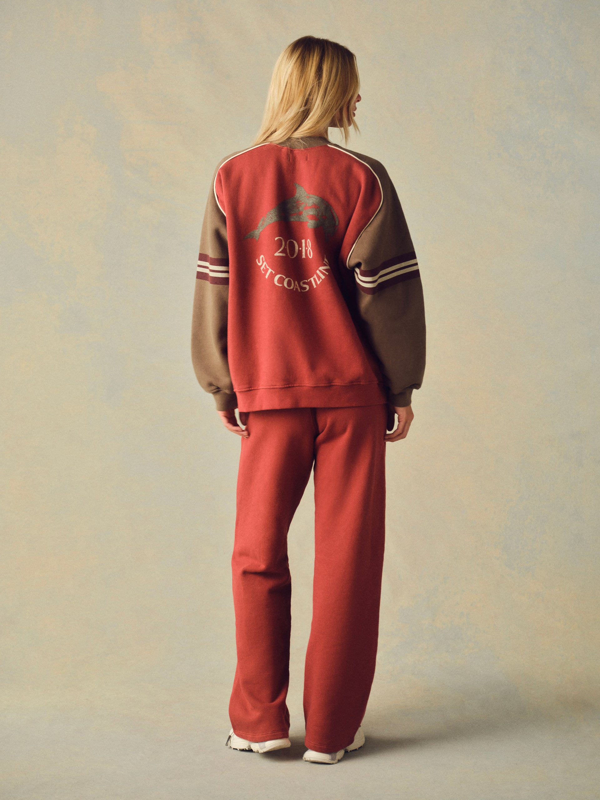 MIDWEIGHT SWEATS STAPLE STRAIGHT LEG SWEATPANTS - SWEET TEA