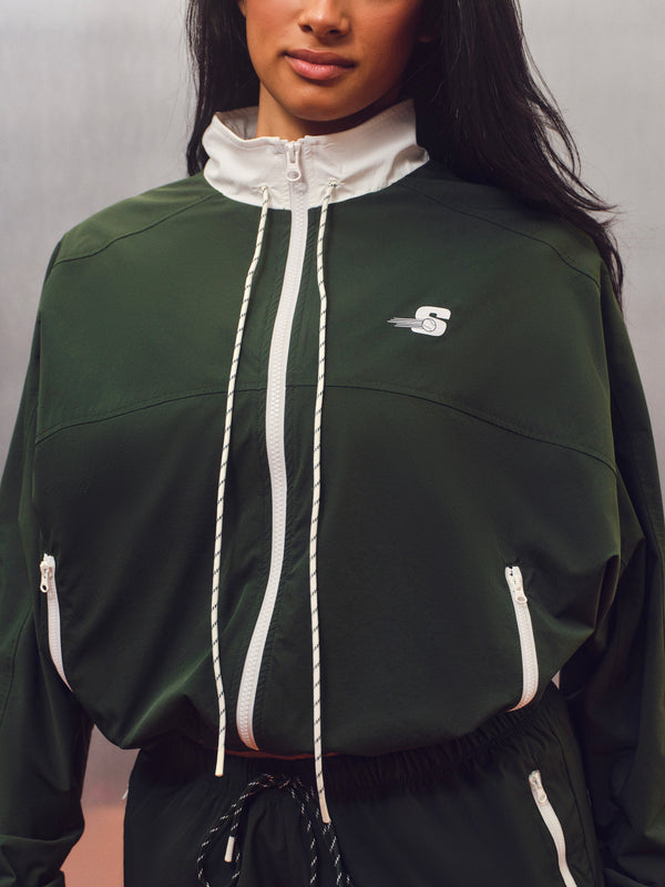 NYLON TRACK COURTSIDE JACKET - COURTSIDE