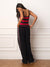 NYLON TRACK VARSITY PANTS - ROUGE(ONYX)