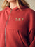 MIDWEIGHT SWEATS STAPLE FUNNEL ZIP HOODIE - SWEET TEA
