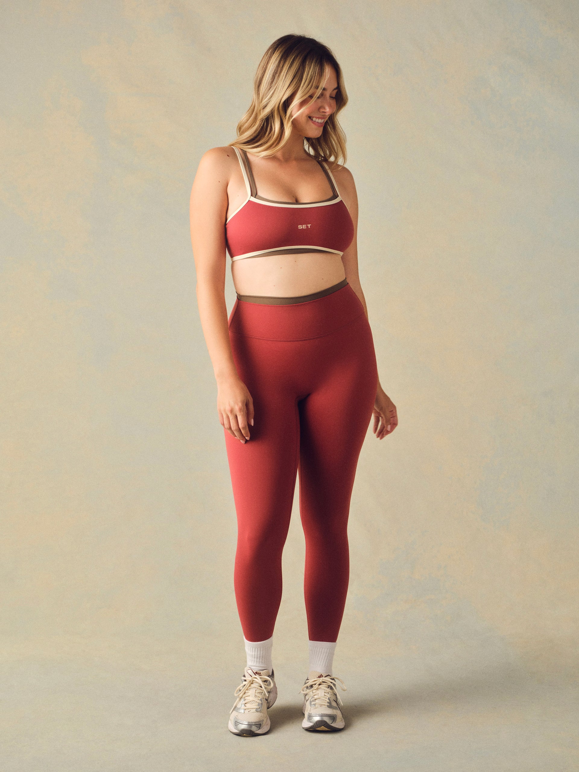 SPORTBODY® SPORTY STRAP BRA - SWEET TEA