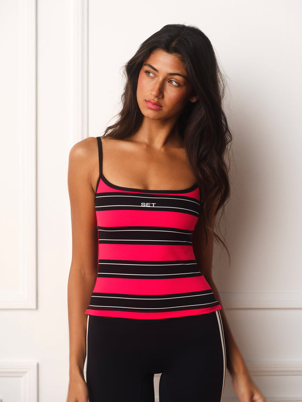 LUXFORM® LUX STRIPE CAMI - ROUGE