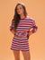 CLASSIC COTTON DAILY STRIPE CUFFED LONG SLEEVE - VESPA