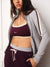 WAFFLE LOUNGE DUO STRIPE STRAIGHT LEG PANTS - BERET