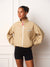 NYLON TRACK VARSITY ZIP UP - BRULEE