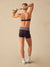 AERALINE™ BREATHE GINGHAM FOLD-OVER SHORTS - DRIFTWOOD