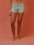 STRIPE JERSEY STRIPE SHORTS - SEAGLASS