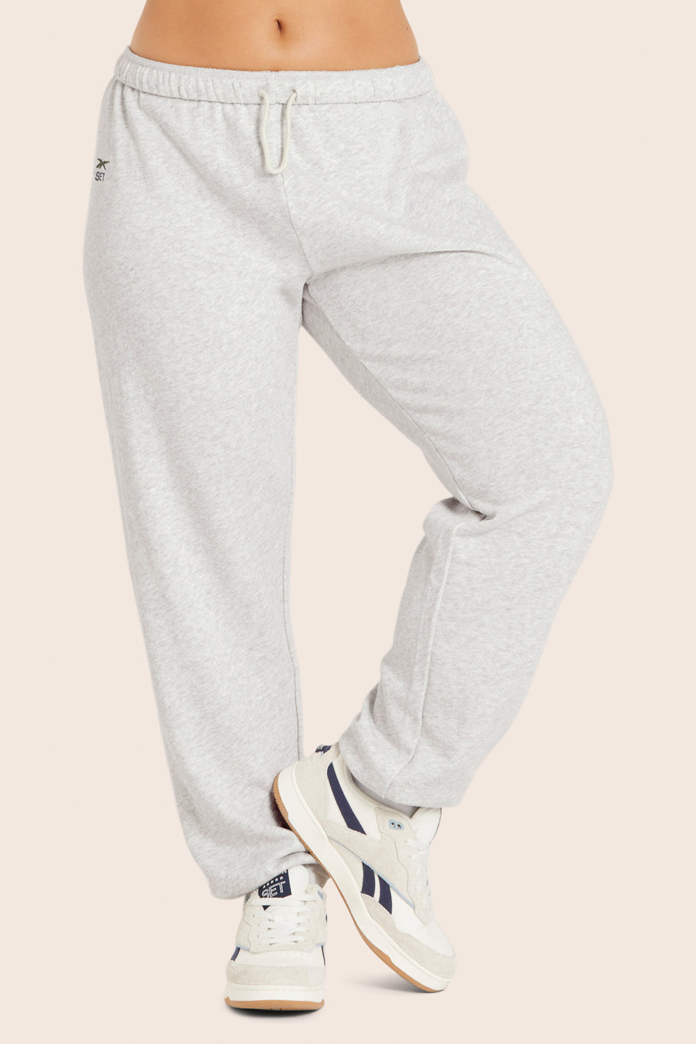 LIGHTWEIGHT SWEATS REEBOK X SET CLASSIC VINTAGE SWEATPANTS IN HEATHER GREY