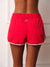 NYLON TRACK 90'S TIE SHORTS - ROUGE