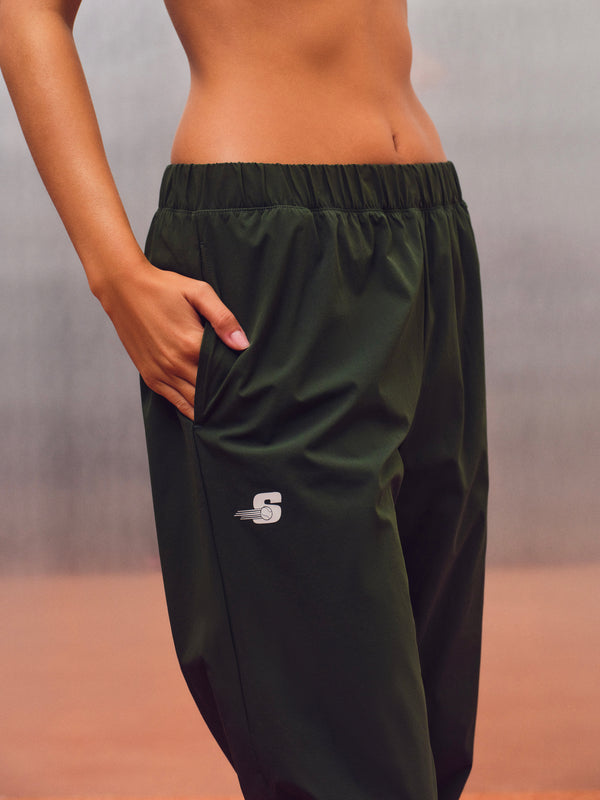 NYLON TRACK JOGGERS - COURTSIDE