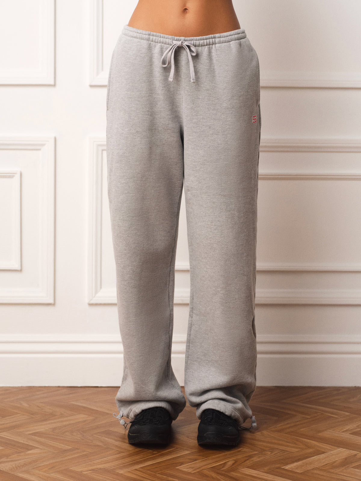 MIDWEIGHT SWEATS STAPLE CONVERTIBLE SWEATPANTS - HEATHER GREY