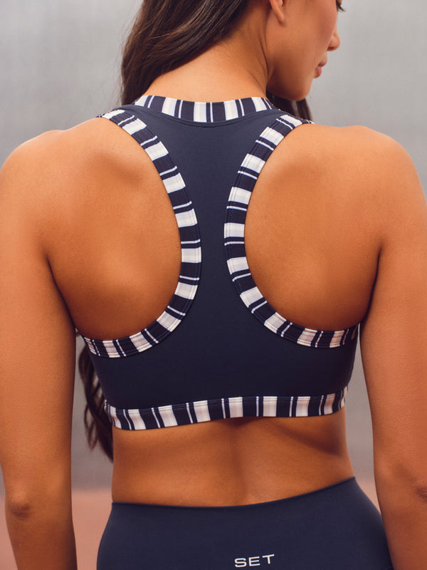 AERALINE™ BREATHE STRIPE LA SCOOP BRA - BIRDIE