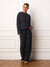 STRIPE JERSEY STRIPE DRAWSTRING STRAIGHT LEG PANTS - TRIOMPHE