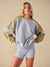MIDWEIGHT SWEATS STAPLE CONTRAST BAND CREWNECK - PALMETTO