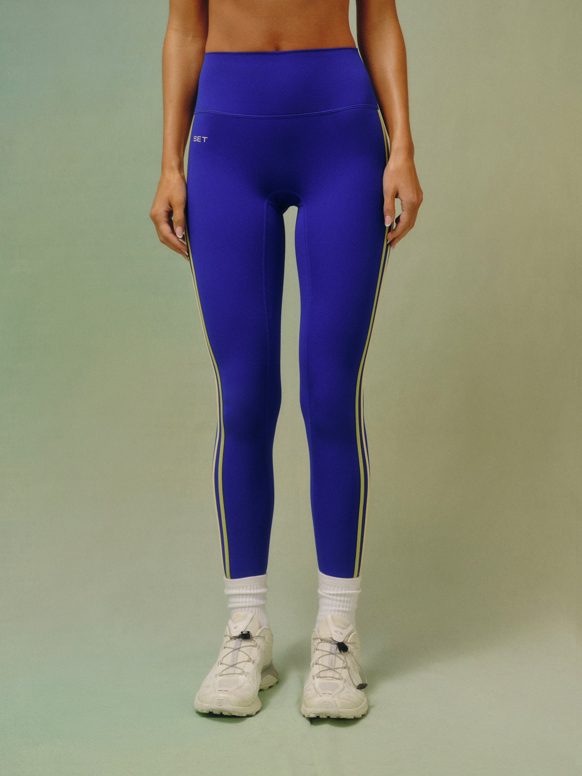 SPORTBODY® SPORTY DUO STRIPE LEGGINGS - TOUCAN