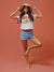 CLASSIC COTTON DAILY GONE BANANAS TEE - SOLEIL