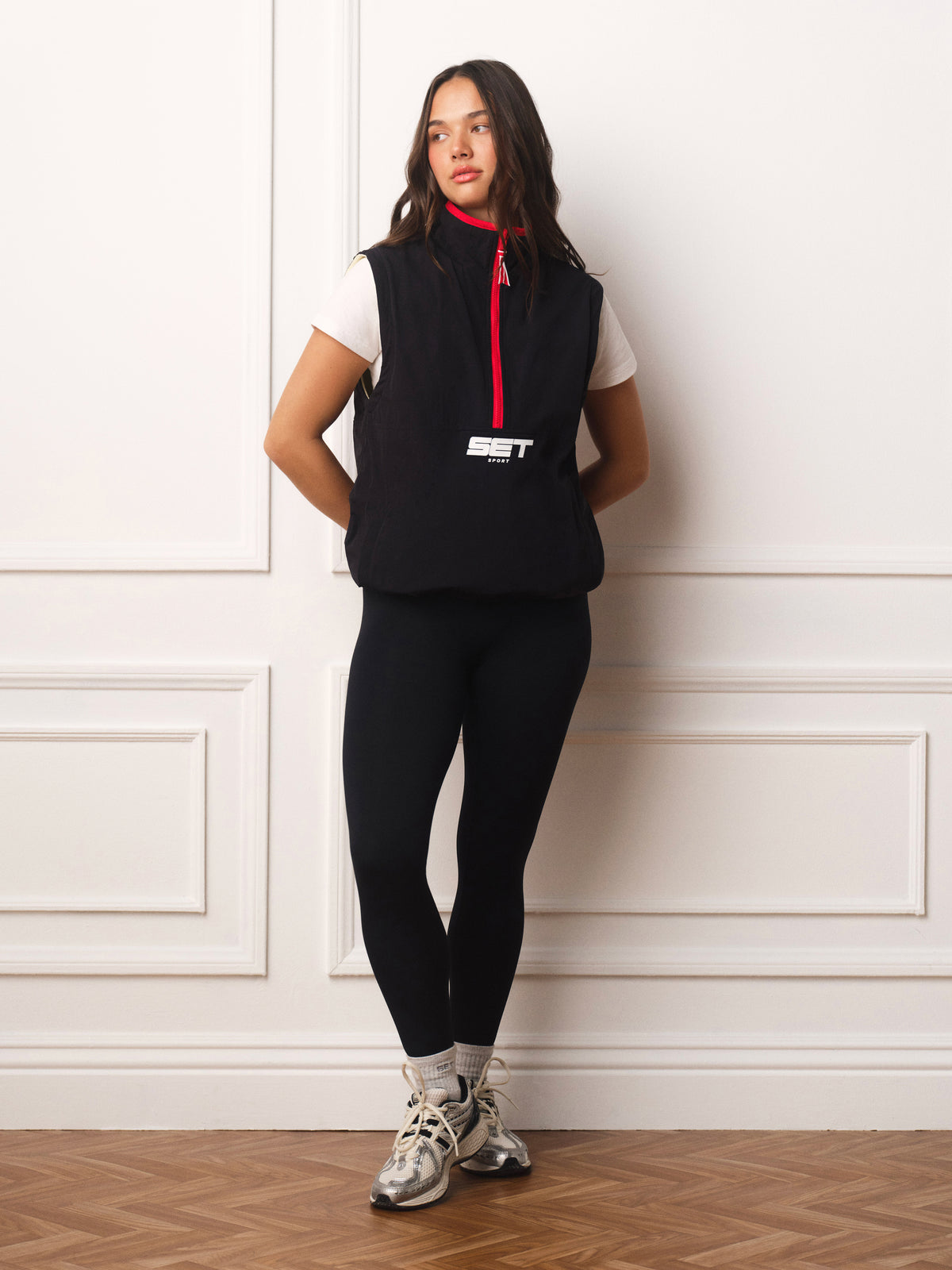 MICROFLEECE/NYLON DUET UNIFORM REVERSIBLE VEST - ONYX/METRO
