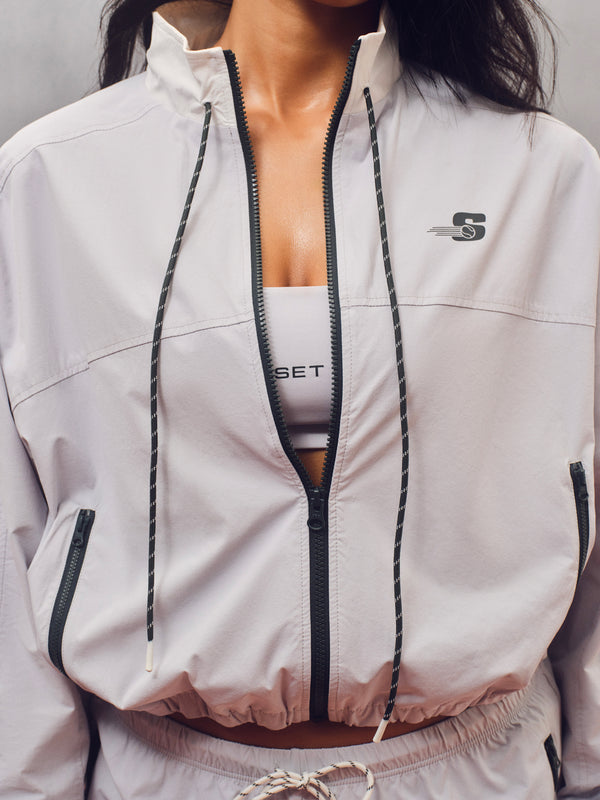 NYLON TRACK COURTSIDE JACKET - CADDIE