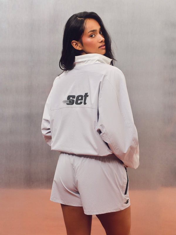 NYLON TRACK COURTSIDE JACKET - CADDIE
