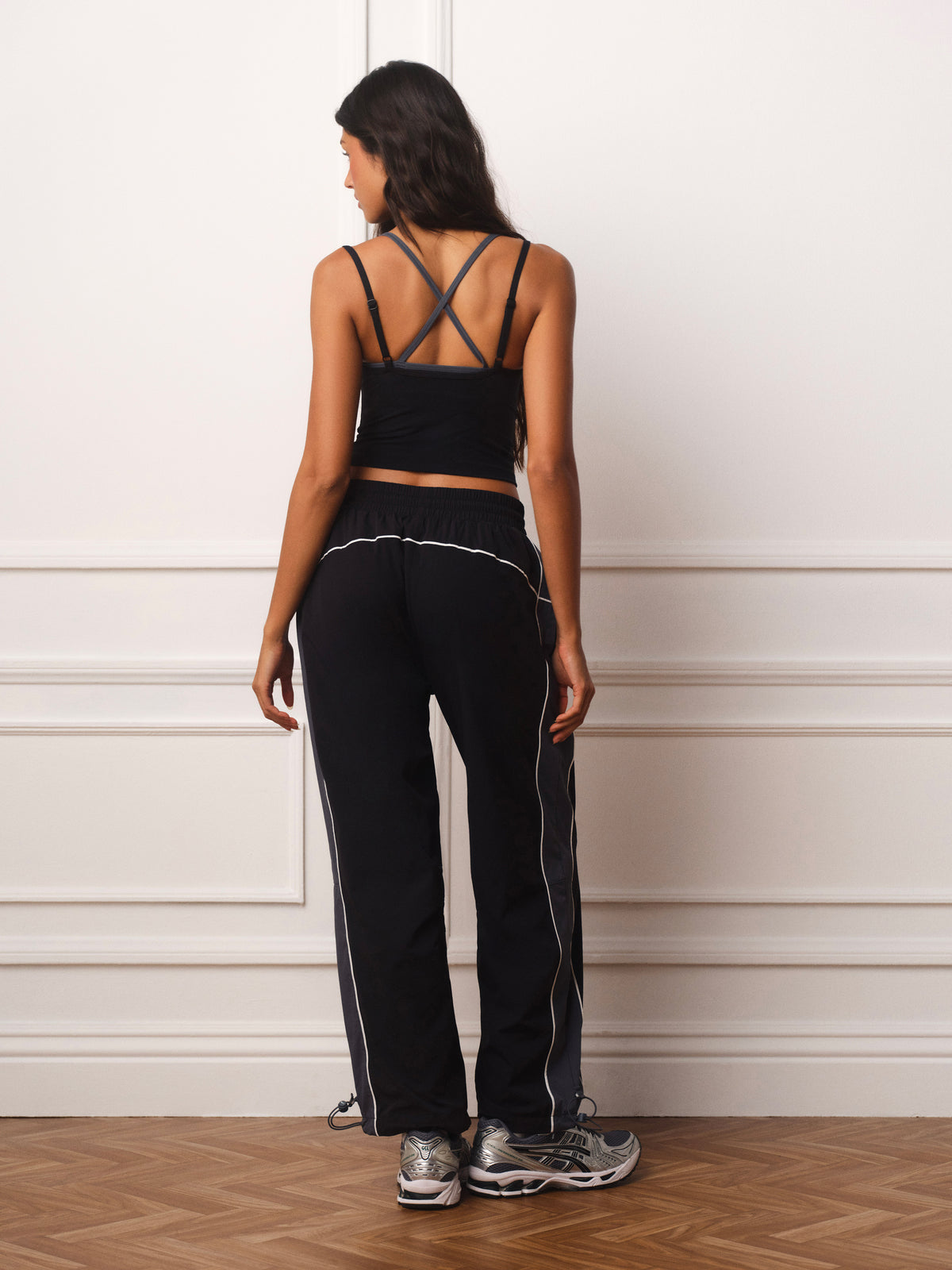 NYLON TRACK BARREL PANTS - TRIOMPHE