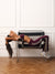 SPORTBODY® SPORTY DUO STRIPE FOLDOVER FLARE LEGGINGS - BERET