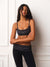 AERALINE™ BREATHE STRIPE FOLDOVER FLARE LEGGINGS - TRIOMPHE
