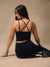 AERALINE™ BREATHE CROSS CAMI - ONYX