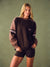 MIDWEIGHT SWEATS STAPLE CONTRAST BAND CREWNECK - DRIFTWOOD