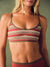 SPORTBODY® SPORTY STRIPE SCOOP BASE BRA - SWEET TEA