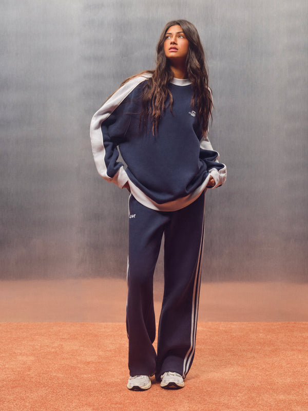 MIDWEIGHT SWEATS STAPLE PRO SHOP STRIPE CREWNECK - BIRDIE
