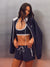 NYLON TRACK ZIP SHORTS - BIRDIE