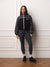 MICROFLEECE/NYLON TRACK FLEECE-LINED VARSITY ZIP UP - TRIOMPHE