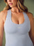 FORMCLOUD® CLOUD STRIPE LAYER GYM SHORTYSUIT - PALMETTO